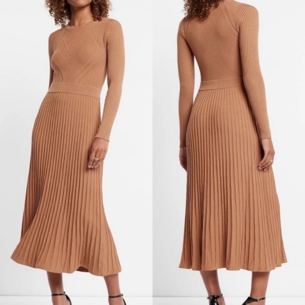Express Fit and Flare Sweater Dress